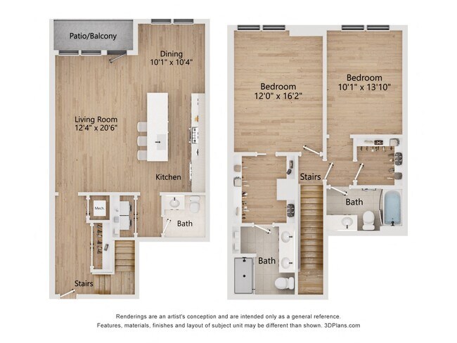 Apartment Home B2 3202 floor plan